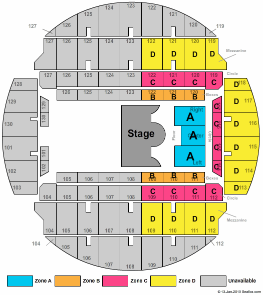 Bojangles Coliseum Curious George Zone Seating Chart